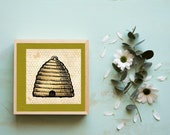 Beehive, Honeycomb, Downloadable, Printable Art, Spring Wall Art, Nature Art, Bee Lover Gift, Bee Keeper,