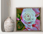 Spring Flower, Nature Decor, Flower Lover Gift, Gardener Gift, Downloadable Printable Rose Bud, Affirmation,Botanical Print,