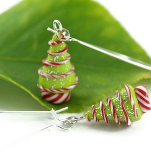 Christmas Earrings, Holiday Jewelry,  Christmas Jewelry, Holiday Earrings, Christmas Tree, Whimsical Unique Teacher's Gift Stocking stuffer