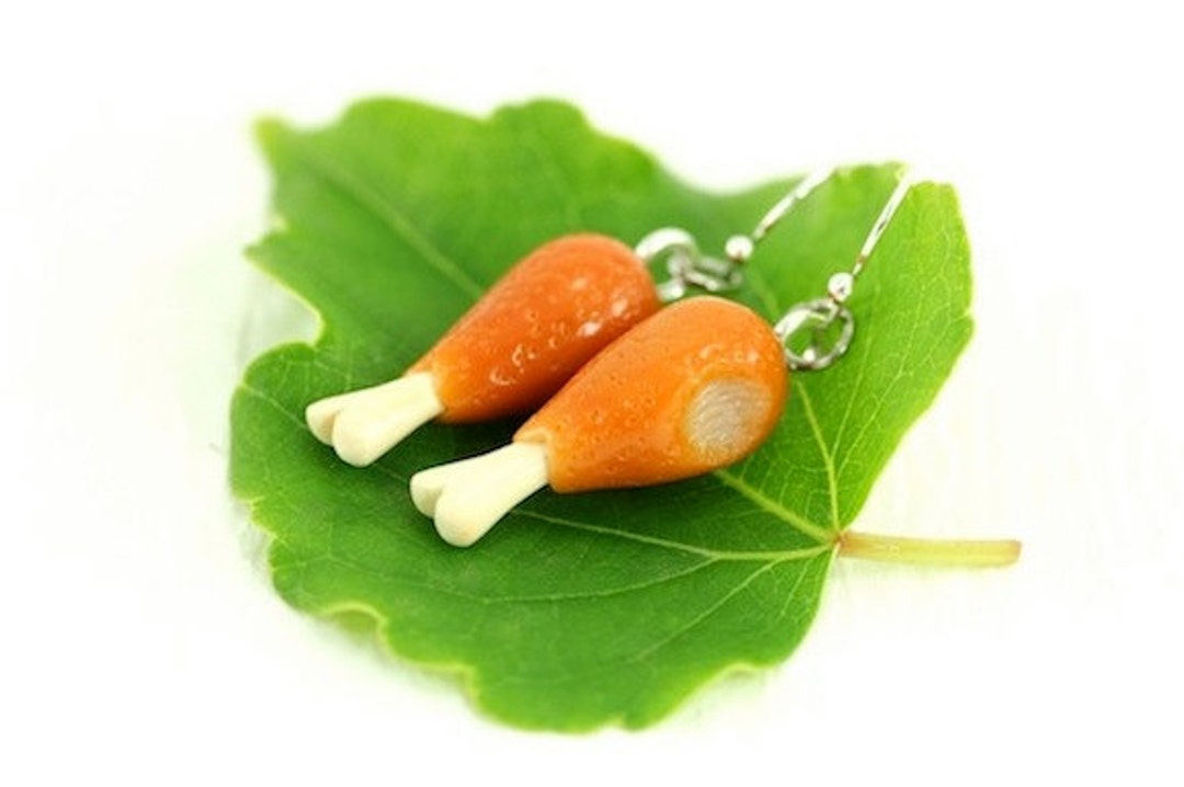 Turkey Drumstick Earrings Thanksgiving Earrings Turkey Leg Etsy