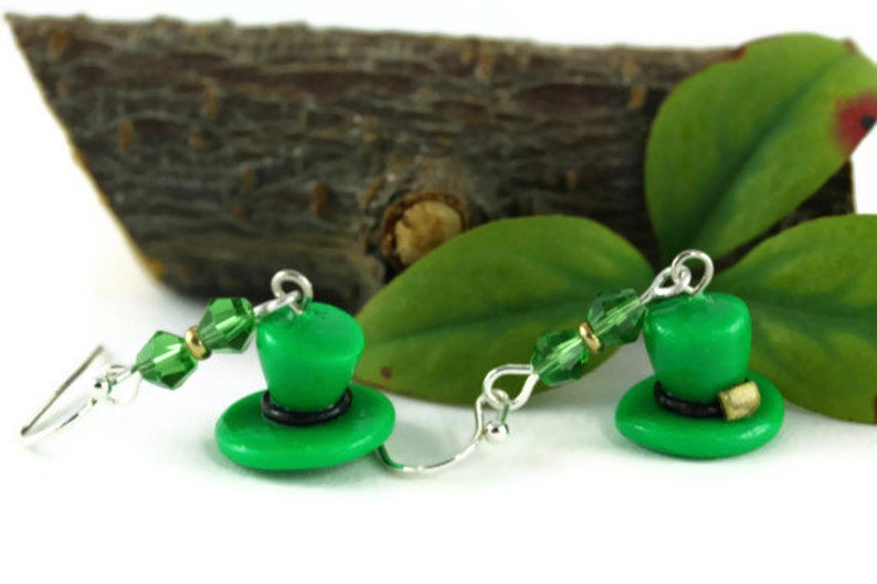 make earrings for st paddys day