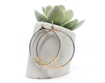 Single Tier Hoop/Teardrop Morse Code Earrings!