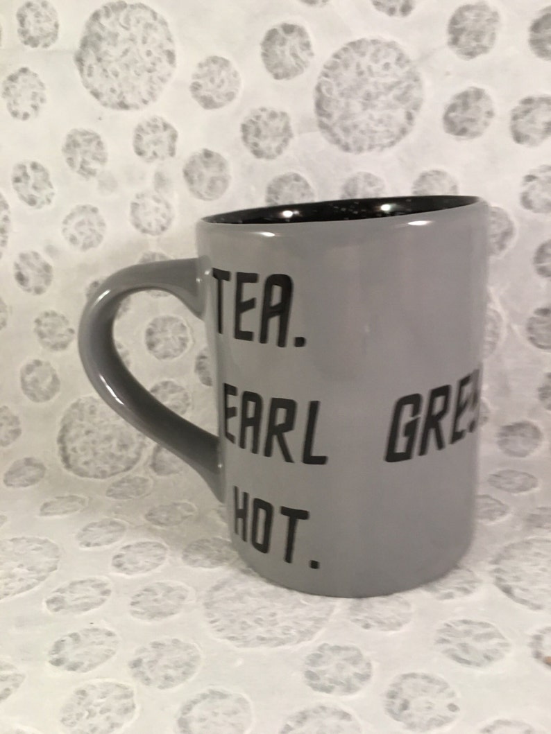 Star Trek Mug Tea Earl Grey Hot 16 Ounce Mug Etsy