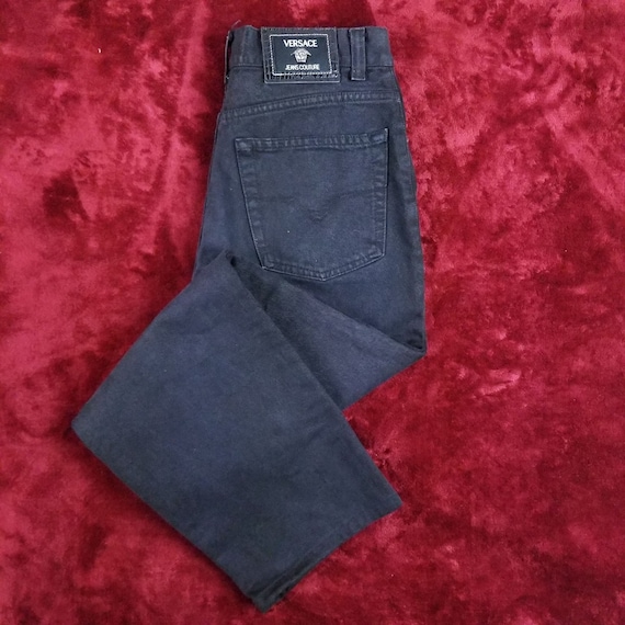 Vintage Versace Jeans Couture Black Straight Leg J