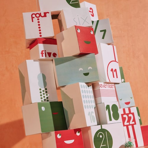 Reversible Printable Advent Calendar for Kids Papercraft Etsy UK Reversible Printable Advent Calendar for Kids Papercraft Etsy UK