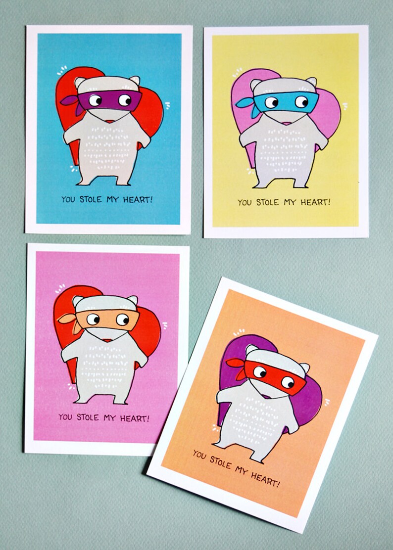 Valentines Printable Cards Heart Thief Valentine's Cards Class