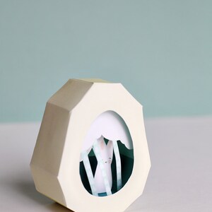 Spring Easter Egg Dioramas Shadowbox DIY Paper Craft Eggs Printable Craft image 6