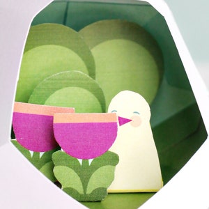 Spring Easter Egg Dioramas Shadowbox DIY Paper Craft Eggs Printable Craft image 4