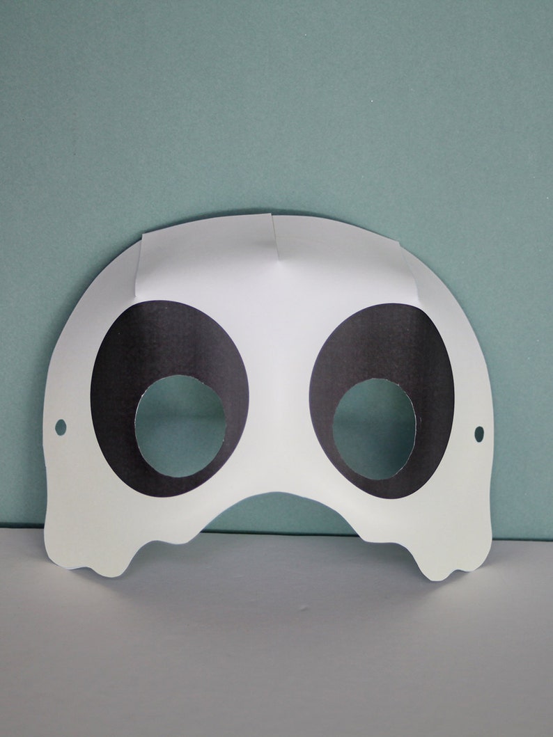 Boo-tiful Masks Printable Halloween Masks Ghost, Witch, Bat Masks Craft Kit for Kids image 4