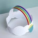 Paper Rainbow Cloud Headband - Instant Paper Craft - Printable Paper ...