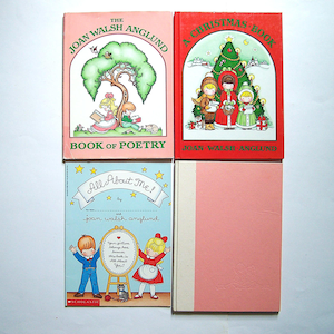 4 Joan Walsh Anglund Books - Anglund Story Book - AND - Book of Poetry - AND - A Christmas Book - AND - All About Me -   Poetry,  Artwork
