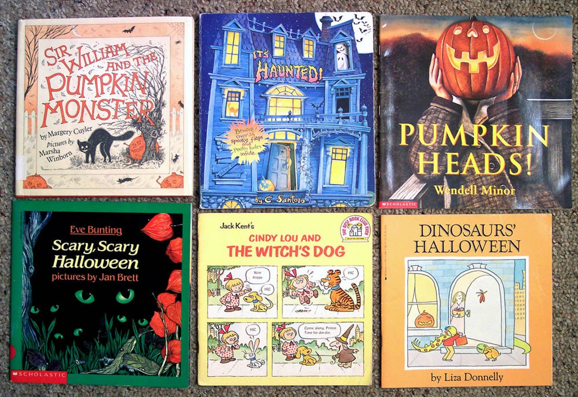 Children's Books Lot of 12 Vintage Halloween Picture Etsy