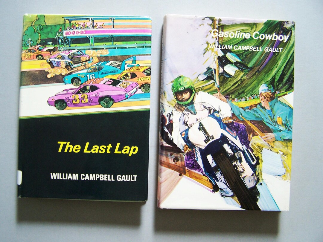 Vintage Racing Fiction - 1970s William C Gault Books: Last Lap - AND ...