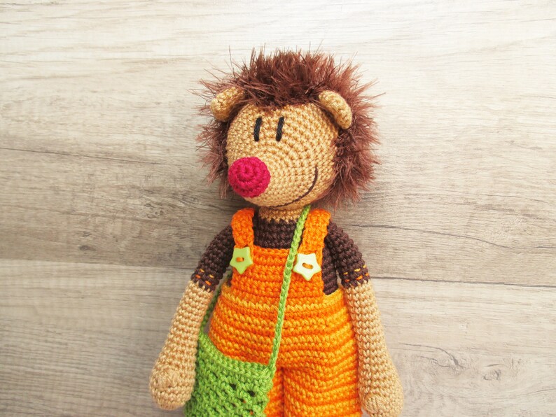 Häkelanleitung Crochet Pattern Igel Hank Hedgehog Amigurumi Plush Bild 3