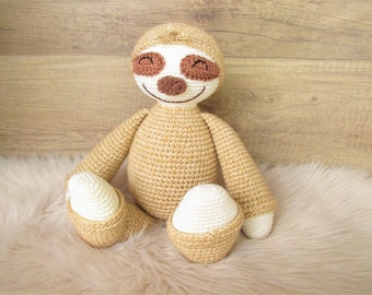 Helge the Sloth - Häkelanleitung Englisch - crochet pattern - pdf pattern