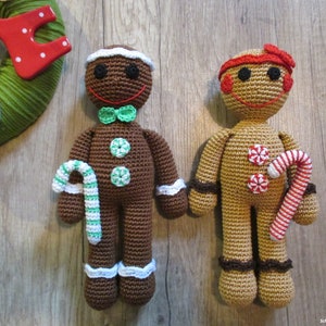 Häkelanleitung Lasse Lebkuchen & Hanna Honigkuchen image 1