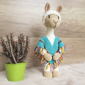 Lama Lloyd - Häkelanleitung / Cute crocheted Llama / Llama Amigurumi Toy / Crochet Llama Pattern