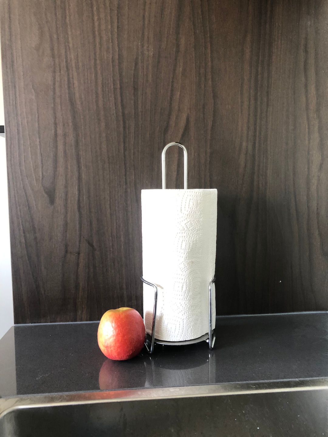 Design Zack Kitchen Roll Holder From the Chrome, Minimalistic