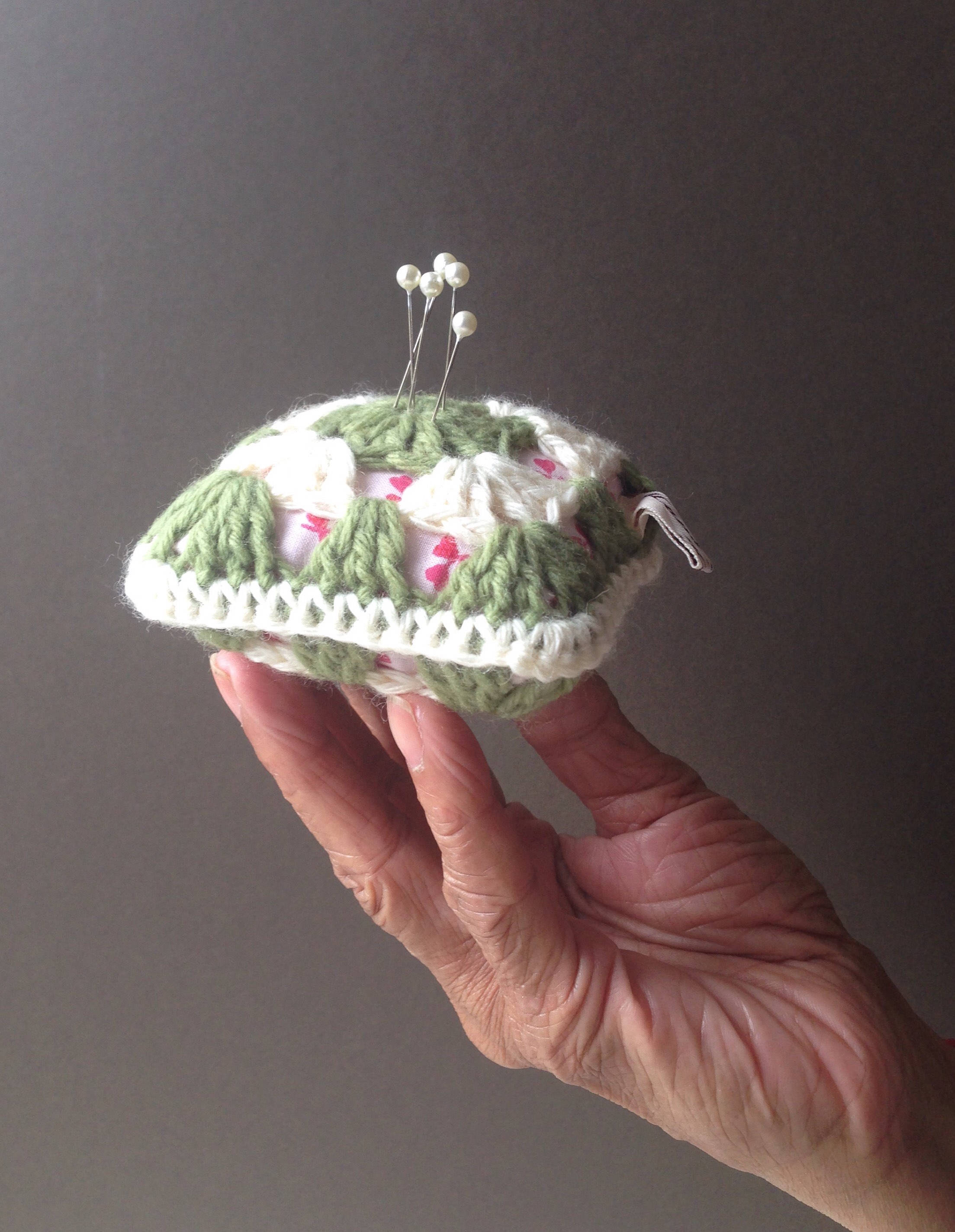 Crochet Pin Cushion Granny Square Pattern Traditional Etsy