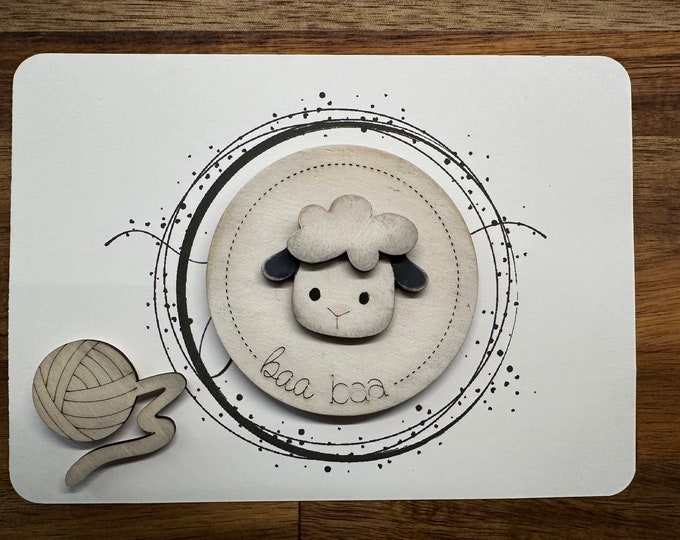Farm Themed Magnet Set- Sheep and Wool