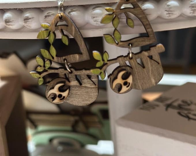 Sloth Dangle Earrings