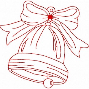 Redwork Christmas Ornament Machine Embroidery Patterns / Designs - Fits 4x4 Hoop - .art .dst .hus .exp .jef .pes .sew .vip .xxx