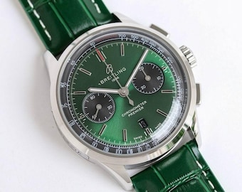 Reloj de hombre Breitling Navitimer B01 Cronógrafo Vintage de 43 mm con esfera negra - AB0138