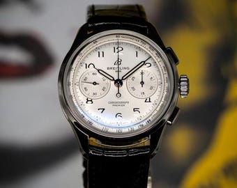 Reloj Breitling Premier B09 Cronógrafo Vintage de 40 mm para hombre, Regalo para marido
