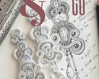 DIY soutache tutorial: Orecchini Elsa