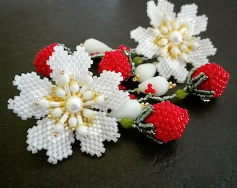 tutorial orecchini strawberry field