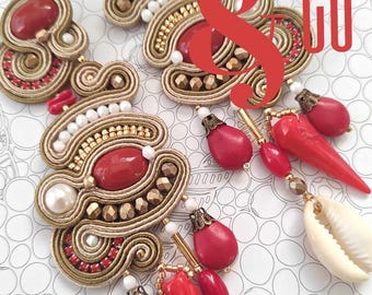 DIY Tutorial soutache: orecchini capri