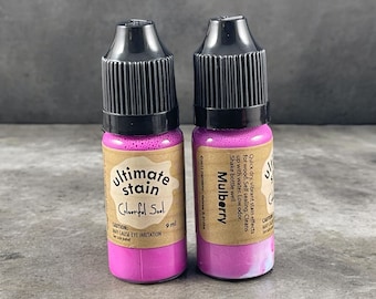 Mulberry Ultimate STAIN by Colourful Soul  Fuchsia Dye for Fabric, Leather, Wood, Paper