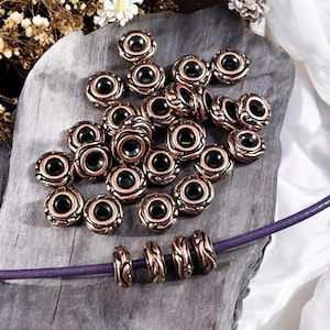 TierraCast Spacer Beads, 6mm Woodland Bead, Antiqued Copper Rondelle Beads (PF/818-87) * Qty. 10
