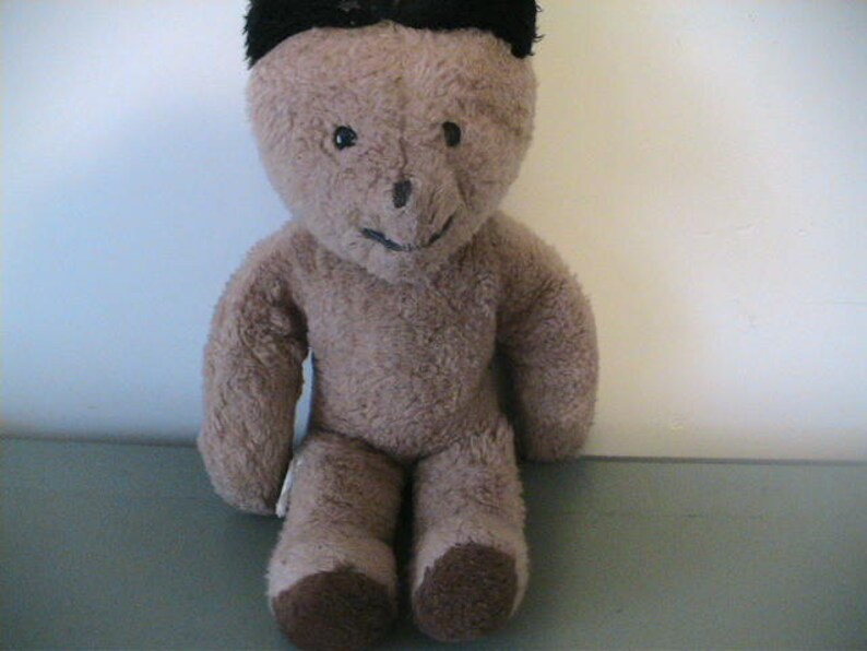 Vintage Teddy Bear Plush Brown Fur Retro Toy Mid | Etsy
