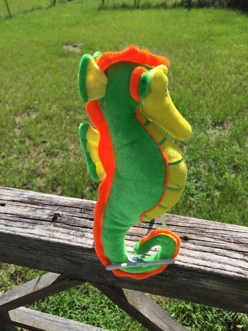 Seahorse Stuffed Animal Vintage Plushie Toy Sea Horse | Etsy