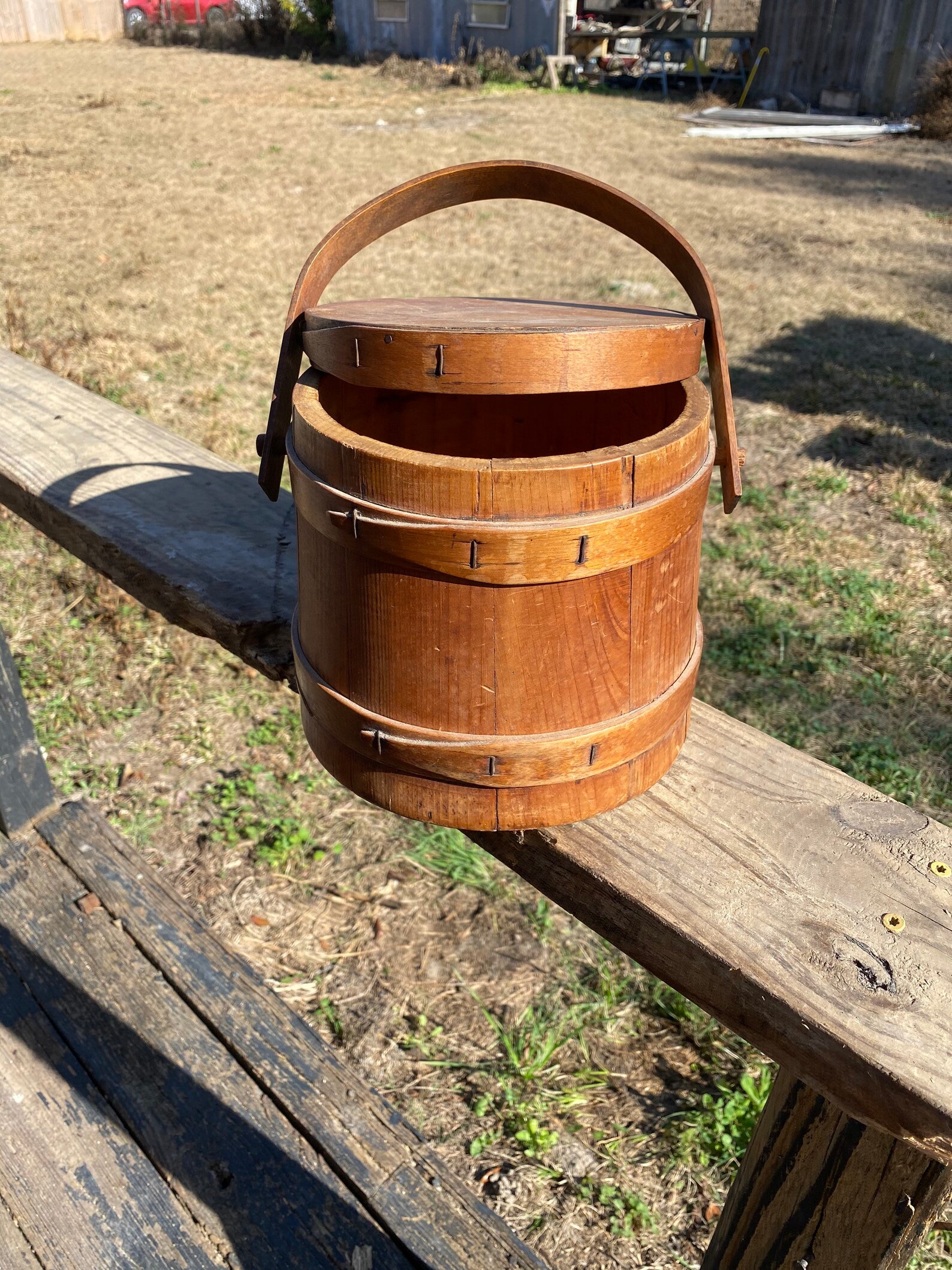 Vintage Sugar Bin Rustic Handgemaakt Etsy
