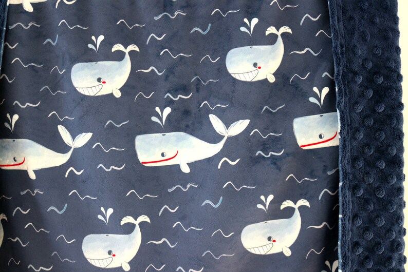 Car Seat Blanket Stroller Blanket Minky Baby Blanket Baby Blanket Security Blanket Whale Baby Blanket Baby Blanket Whales