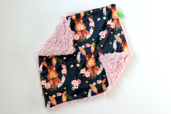 Personalized Lovey Robin Birds Baby Blanket Dream Lovie Security Blanket Mini Baby Blanket.Minky Lovie.Baby Shower Gift. Faux Fur Lovey