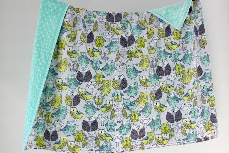 Minky Baby Blanket. Toddler Cot Blanket. Owl Baby Blanket. Etsy