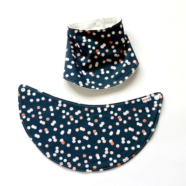 Baby Drool Bib. Navy Sparkler. Dribble Bib. Bandana Bib. Hipster Bib. Baby Essentials. Cadeau de bébé. Bavoir bébé boho.