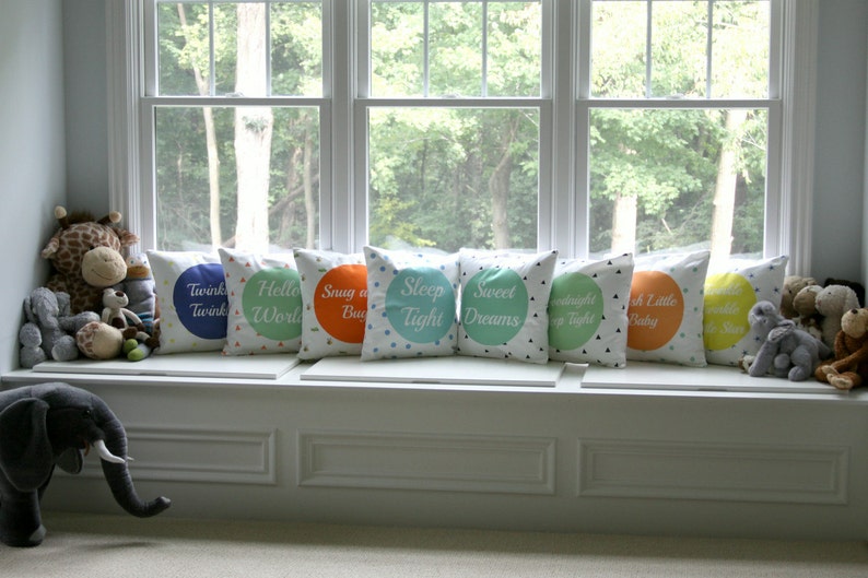 Nursery Decor Pillow Pillow Cover Baby Modern Nursery Hush Etsy