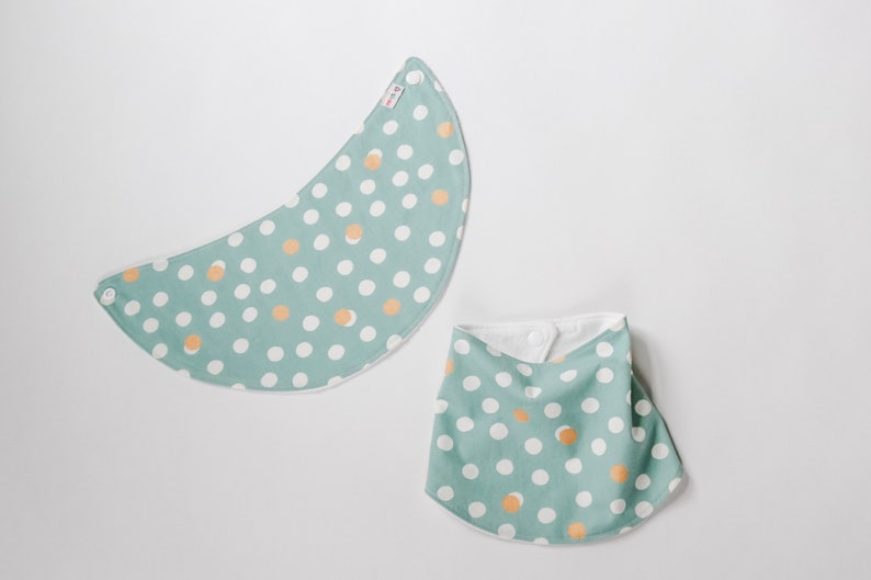 Organic Baby Drool Bib Mineral Dot Organic Baby Bib Organic Etsy