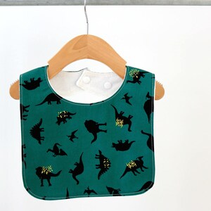 Baby Bib. Gray Dinosaurs. Boho Baby Bib. Toddler Bib. Baby Feeding Bib. Dribble Bib. Baby Shower Gift. Baby Essentials. Baby Gift.