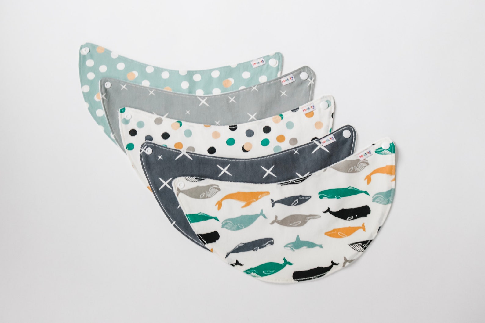 Organic Baby Drool Bib Navy Wink Organic Baby Bib Organic Etsy