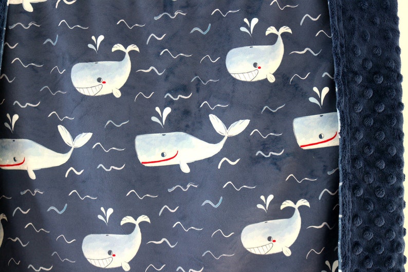 Car Seat Blanket Stroller Blanket Minky Baby Blanket Baby Blanket Security Blanket Whale Baby Blanket Baby Blanket Whales