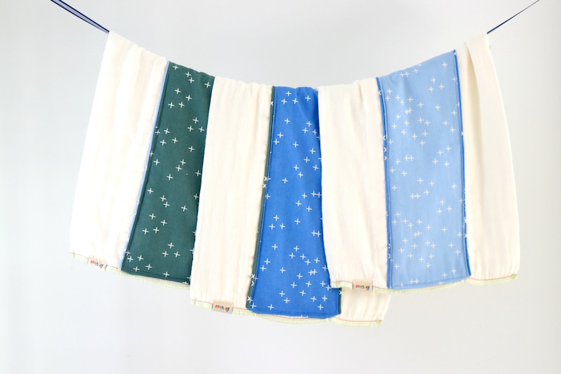 Organic Burp Cloth 3 Pack - Pick Your Prints