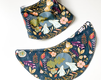 Baby Drool Bib. Moon Stories Bunny. Dribble Bib. Bandana Bib. Hipster Bib. Baby Essentials. Baby Gift. Boho Baby Bib.
