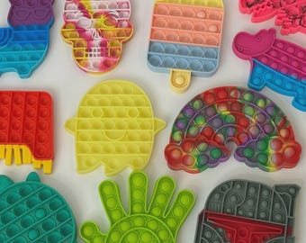 Fidget Pop It Push Sensory Toys Lot of 11 Toys