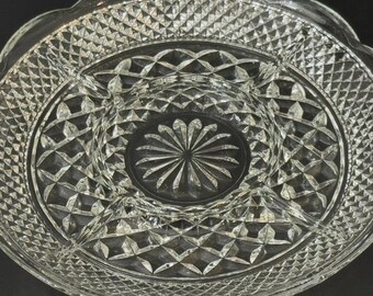 Vintage Anchor Hocking Wexford 11" Round 5-Part Divided Relish Dish