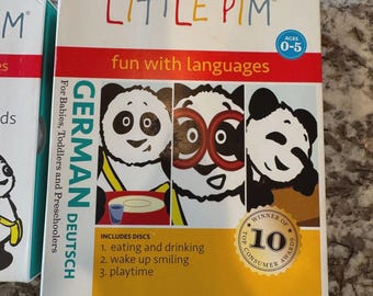 Little Pim Children’s German language learning 3DVD Box Set and Flashcards